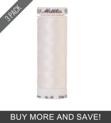 White (3406-0015) - Poly Sheen - 220 Yards (3 Pack)