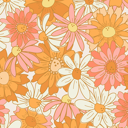 Large Blooming Daisies in Glow