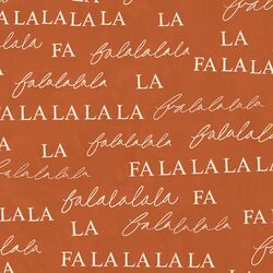 Falalala in Brushed Rust Red