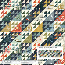 Rocky Coasts Whole Cloth in Multi