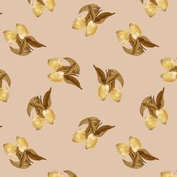 Vintage Lemons in Dusty Pink