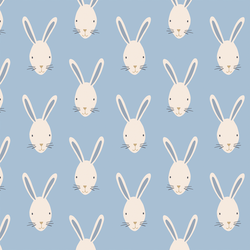 Bunny Face in Baby Blue