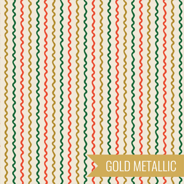Ribbon Stripe in Cream Metallic moved to new collection
