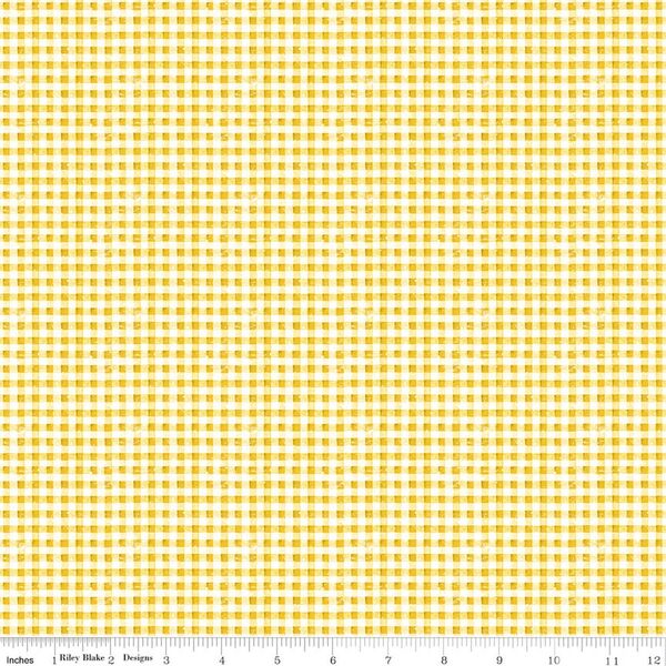 Faded Gingham in Yellow
