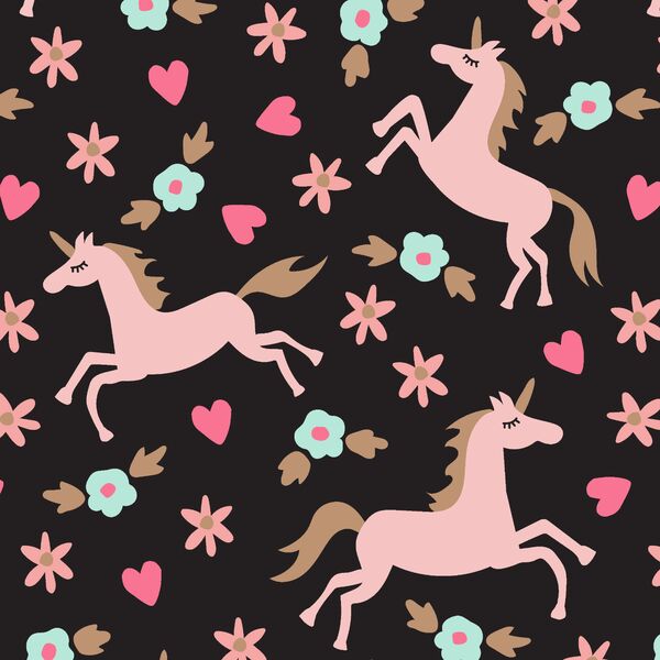 Large Magical Unicorns in Ebony