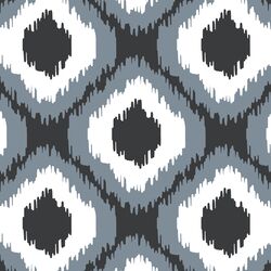 Wild Ikat in Dark Grey