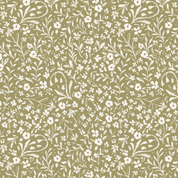 Woodland Calico in Sweet Pea Green