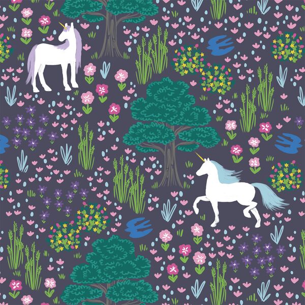A Unicorn Forest in Ink