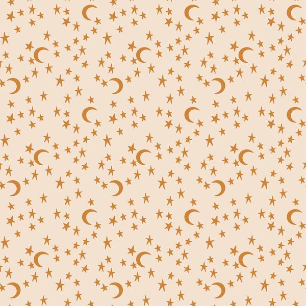 Small Moonlit Stars in Tan