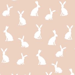 Cottontail Silhouette in Shell