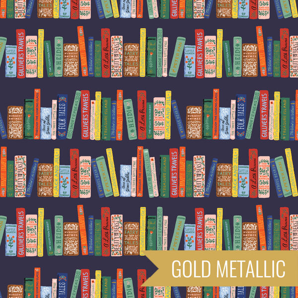 Book Club in Navy Metallic