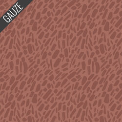 River Pebbles Double Gauze in Rust