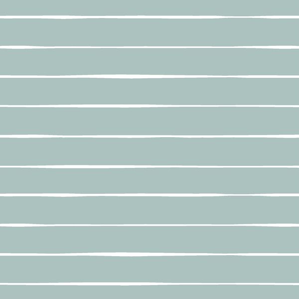 Stripe in White on Blue Lagoon