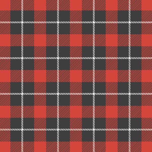 Tartan Plaid in Classic Red