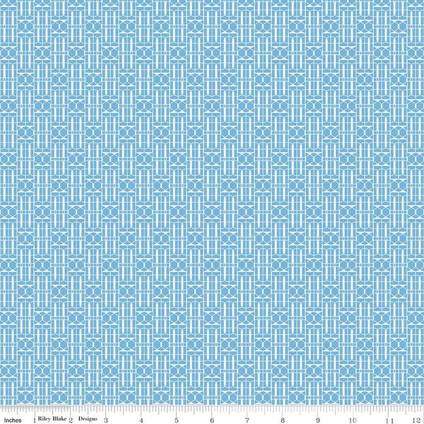 Trellis in Blue