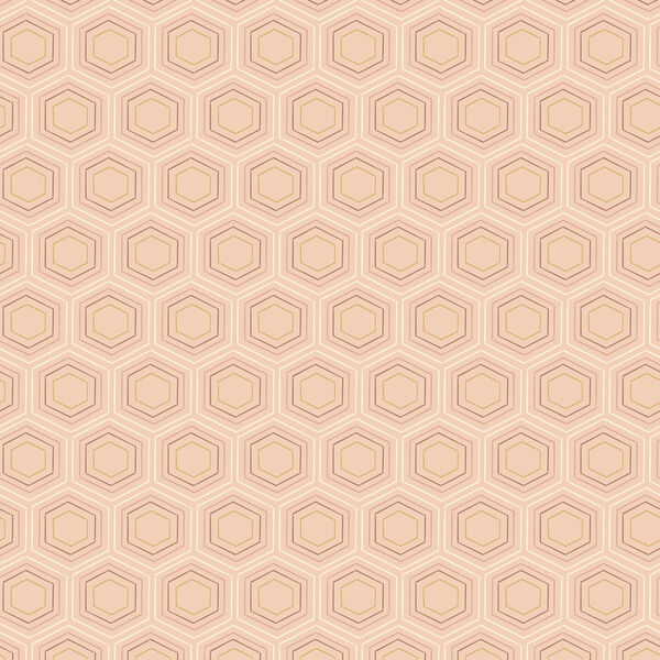Honeycomb Dreams in Peach