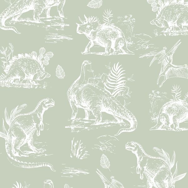 Dinosaurs in Succulent Green