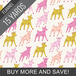 Goatling Glee Flannel in Day - 15 Yard Bolt