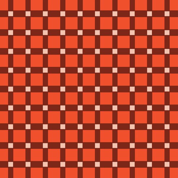 Square Plaid in Primary Red