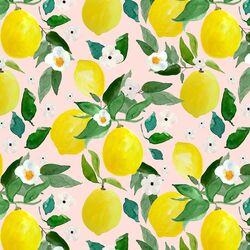 Large Lemons in Sunrise Pink