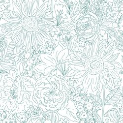 Paperie in Emerald on White