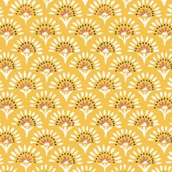 Flower Fan in Lemon