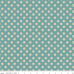Flower Dots in Blue