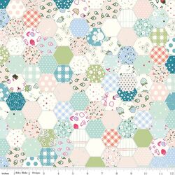 Hexies in Blue