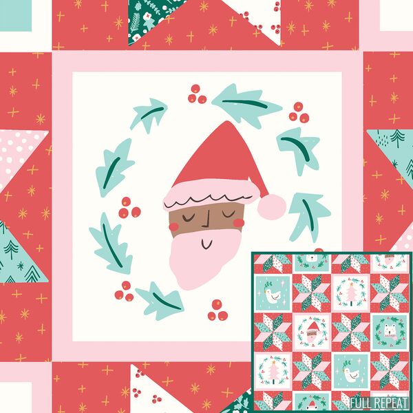 Large Holiday Patchwork in Candy Cane