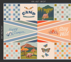 Stay Wild Panel in Multi