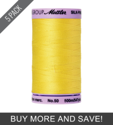 Lemon Zest (9104-3507) - Silk Finish Cotton 50wt - 547 Yards (5 Pack)