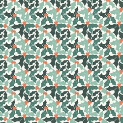 Holly Leaves in Mistletoe