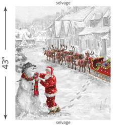 Santa's Snowman Panel
