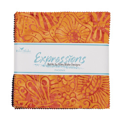 Expressions Batiks 5" Square Pack in Phoenix