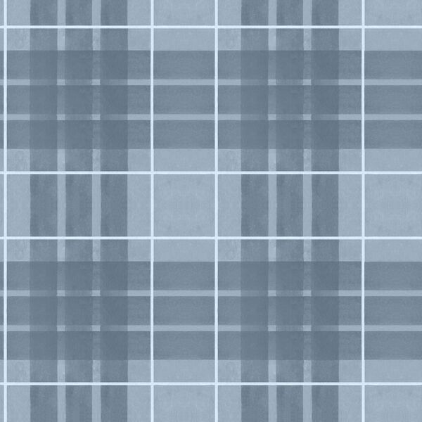 Zoo Plaid in Pond Blue