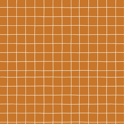 Haunted Check in Burnt Orange