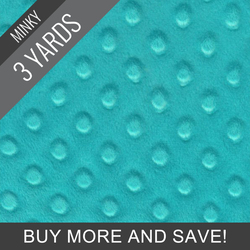 Minky Dimple Dot in Teal - 3 Yard Quick Cut