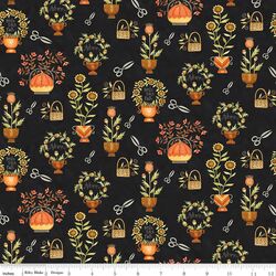 Cut Flowers in Black