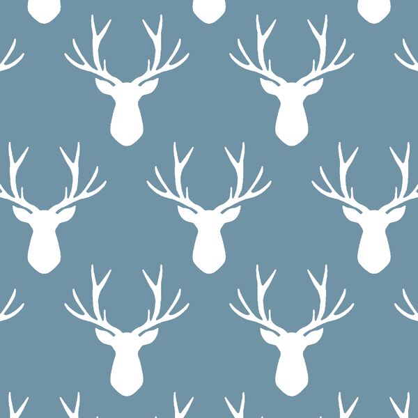 Stag Silhouette in Marine