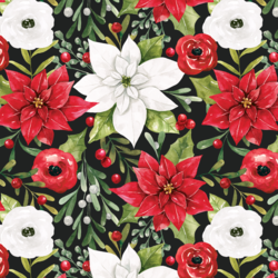 Holiday Floral in Midnight
