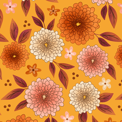 Large Mums in Marigold Yellow