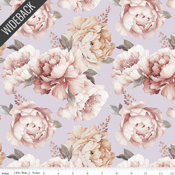 Peonies Wideback in Purple