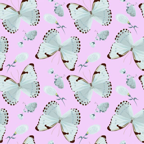 Forest Butterflies in Verbena