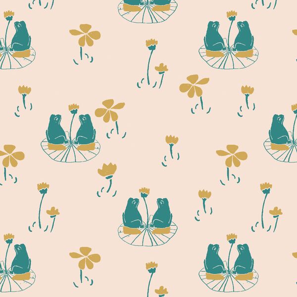 Peaceful Pond Life in Lotus Pink