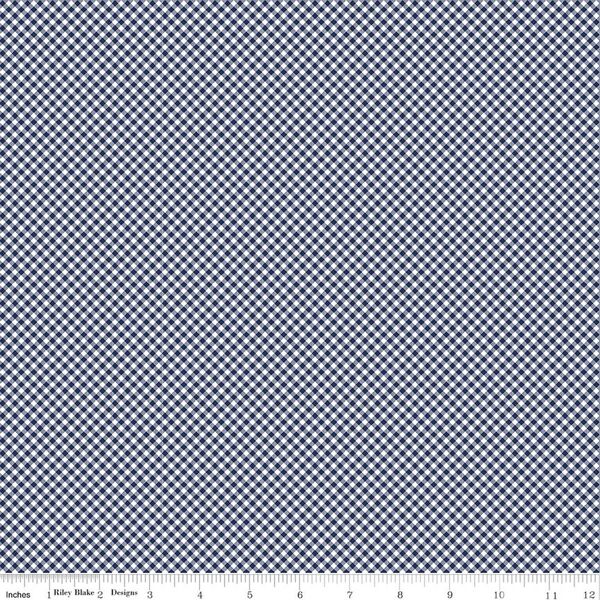 Gingham in Navy