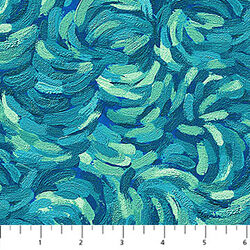 Brushstroke in Teal