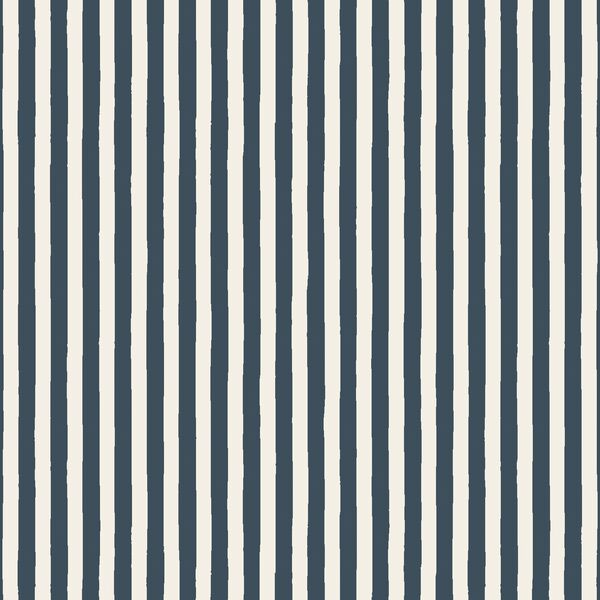 Merry Candy Stripe in Midnight Blue