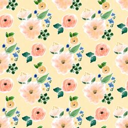 Citrus Floral in Lemon Chiffon