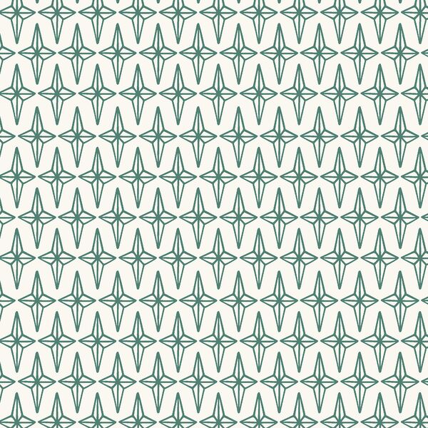 Star in Frosty Green on Cream