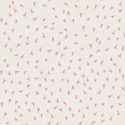Tracks in Raspberry on Warm White